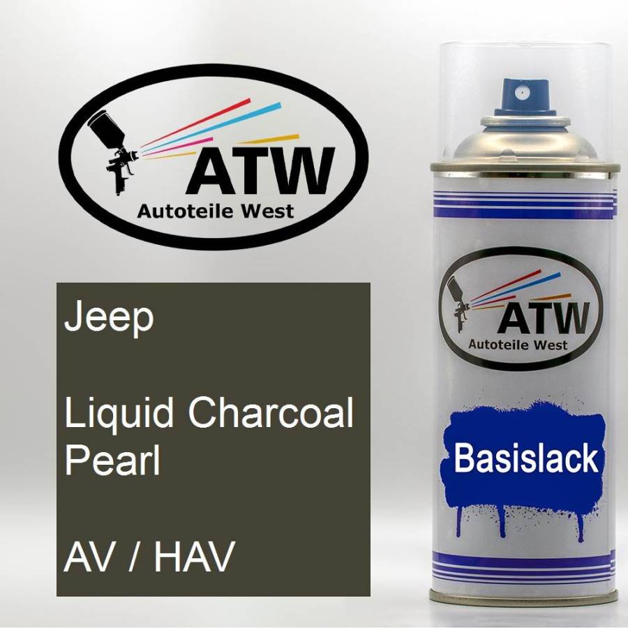 Jeep, Liquid Charcoal Pearl, AV / HAV: 400ml Sprühdose, von ATW Autoteile West.